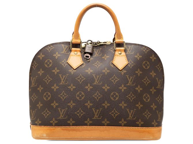 Sac à main Louis Vuitton Monogram Alma PM Marron