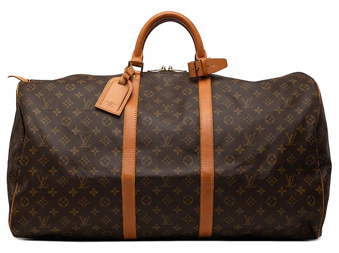 Borsa da viaggio Louis Vuitton Monogram Keepall 60 Marrone