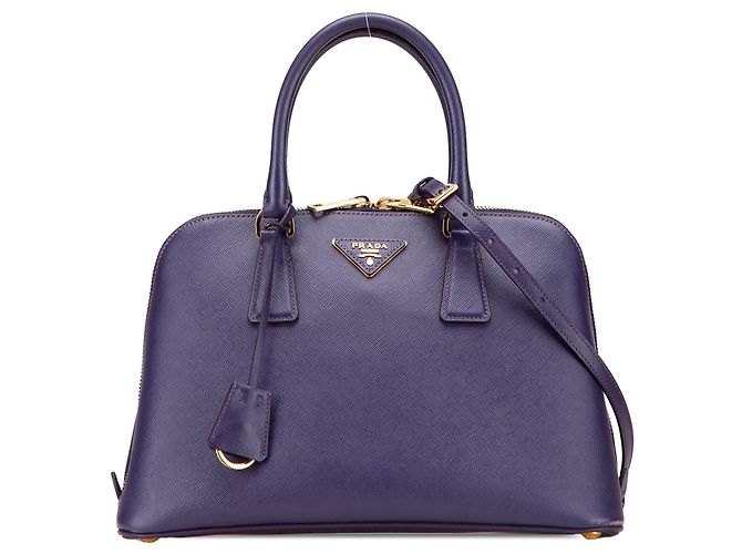 Borsa Prada Medium Saffiano Lux Promenade Viola