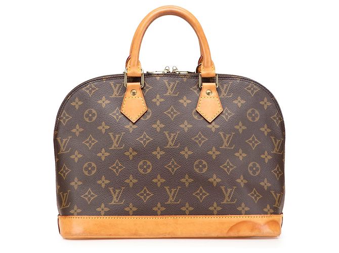 Bolsa de mão Louis Vuitton Monogram Alma PM Castanha