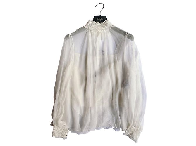 Cappotto Dior in shearling ecru