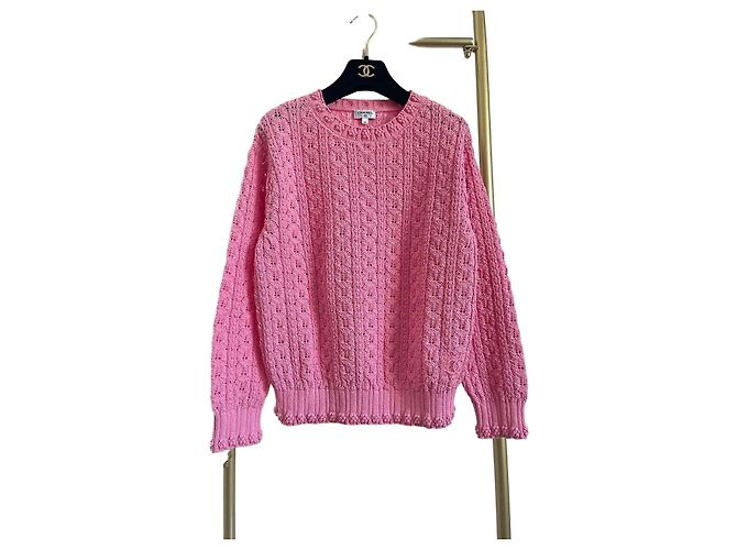 Chanel 24P Malhas de algodão rosa