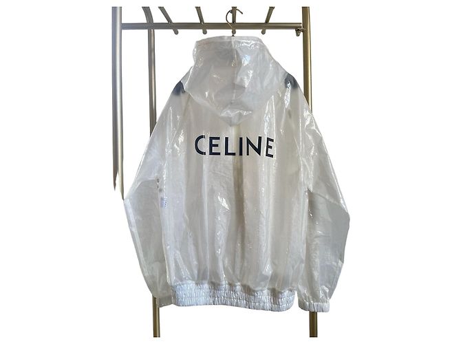 Céline Transparenter Regenmantel aus Vinyl