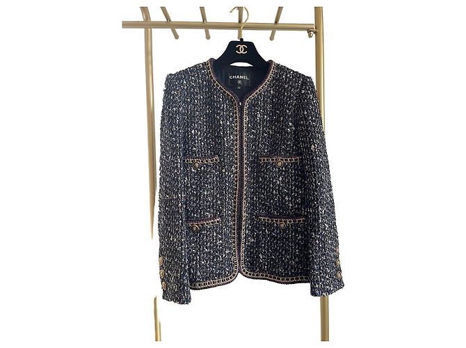 Giacca CHANEL 21A in tweed multicolore