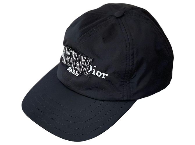 Sombrero Dior de algodón negro