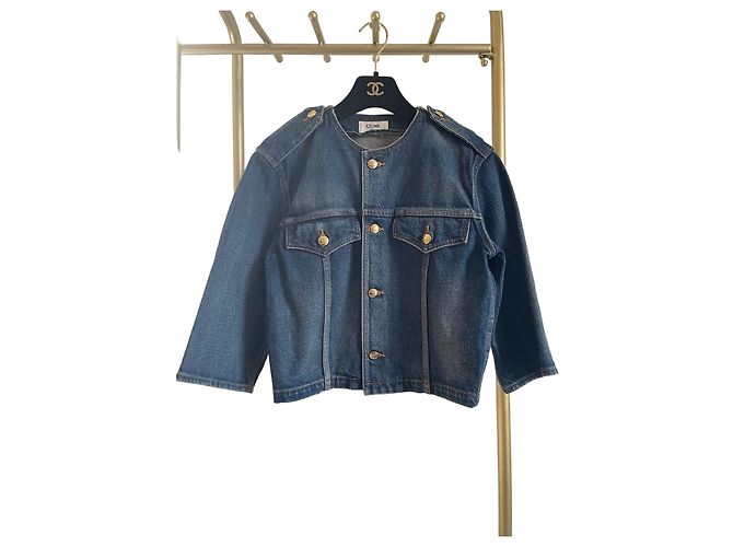 Céline Denim Jacket Blue XS
