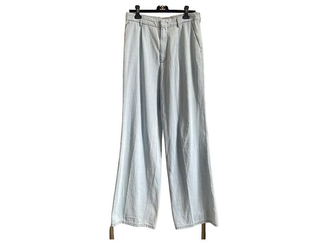 Miu Miu Jeans aus blauem Chambray Denim