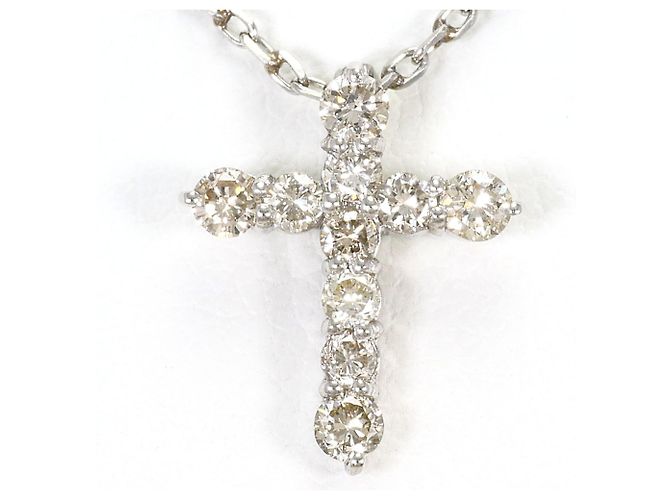 Autre Marque Colar de platina PT900 com diamante