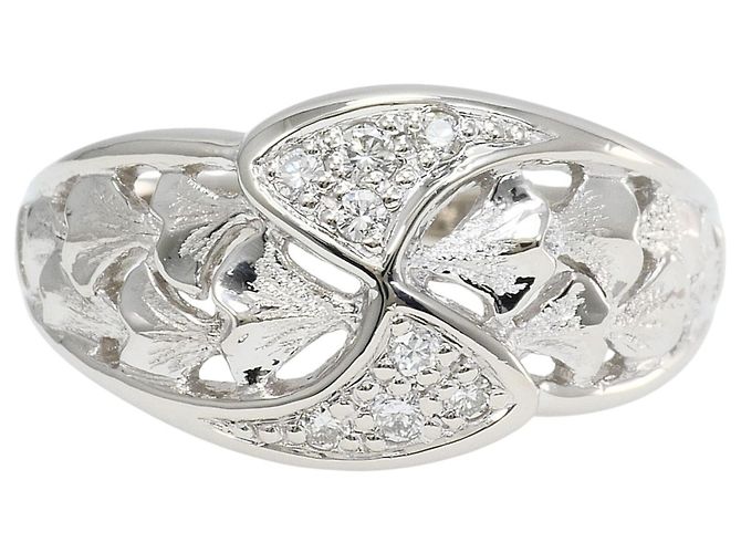 Autre Marque PT900 Platin-Ehering mit Diamant
