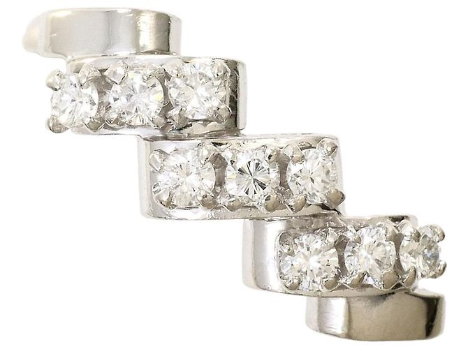 Autre Marque Platin-Diamant-Bandring