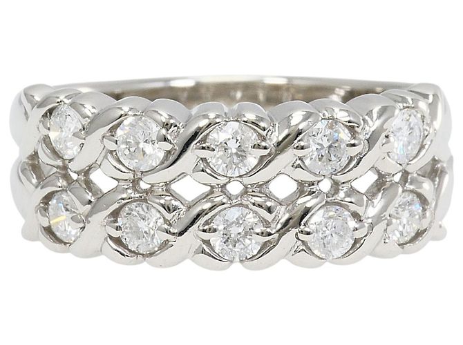 Autre Marque PT900 Platin-Ehering mit Diamant