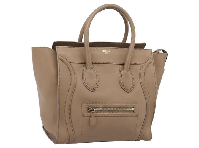 Céline Celine Shopper Luggage Leather