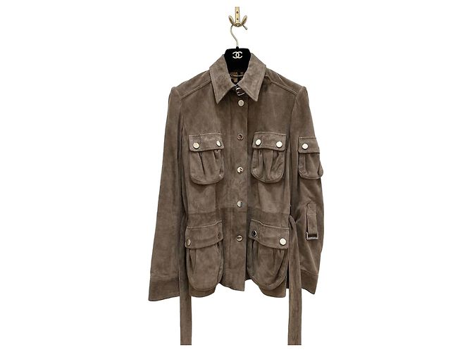 Dolce & Gabbana  Goatskin Leather Safari Jacket - IT 40 Pre-owned