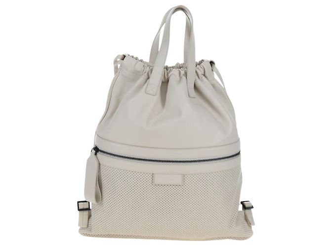 Bottega Veneta Drawstring Perforated Leather Large