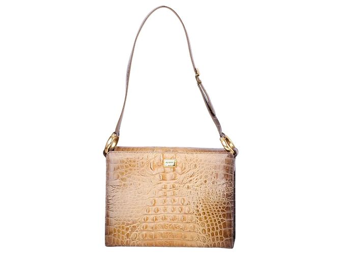 Gianfranco Ferré Bolsa Gianfranco Ferrè Ridgeback em crocodilo