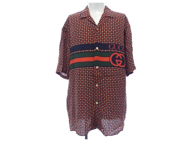 Camicia Gucci a maniche corte in seta