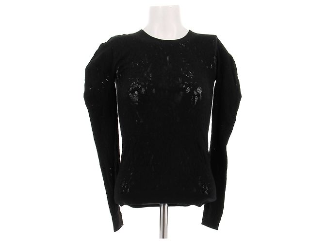 Pull en dentelle noir McQ