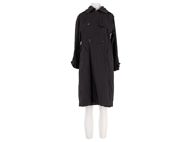 Isabel Marant Etoile Schwarzer Wolltrenchcoat