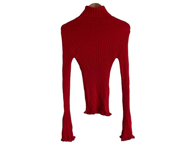 Autre Marque Dignite collier Rib Knit Turtleneck Top