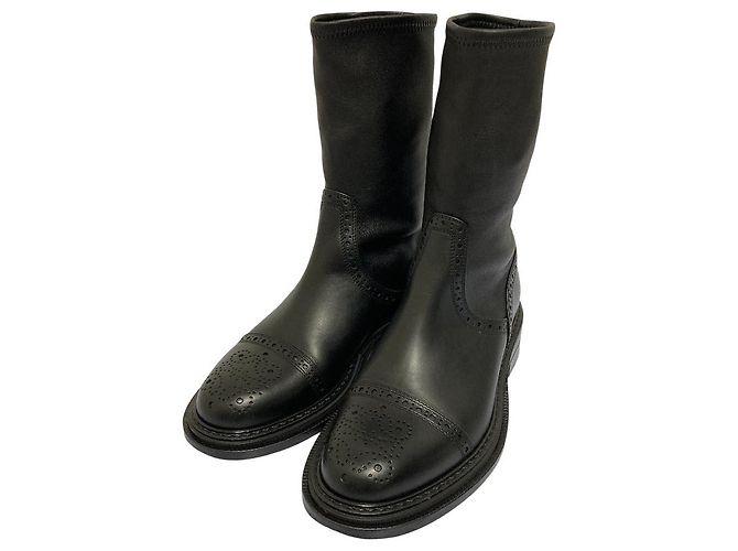 Loewe Medallion Nappa Leather Short Boots