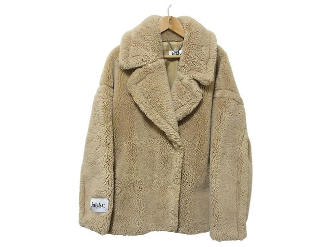 Autre Marque Giacca Teddy Bear Faux Shearling Short Coat