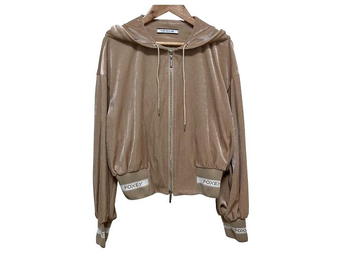 Autre Marque FOXEY NEW YORK Velours-Zip-Hoodie