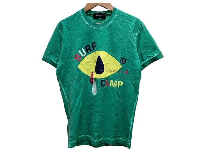 DSQUARED2 SURF CAMP Print Cotton T-Shirt