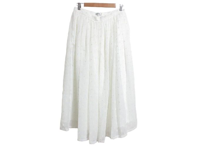 Autre Marque Saia evasê em jacquard de bolinhas T-mat Masaki-Paris