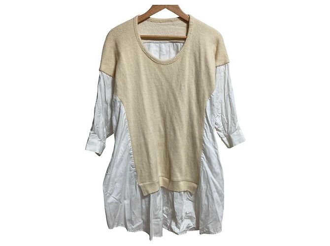 Autre Marque Y's Yohji Yamamoto Strick-Docking-Bluse