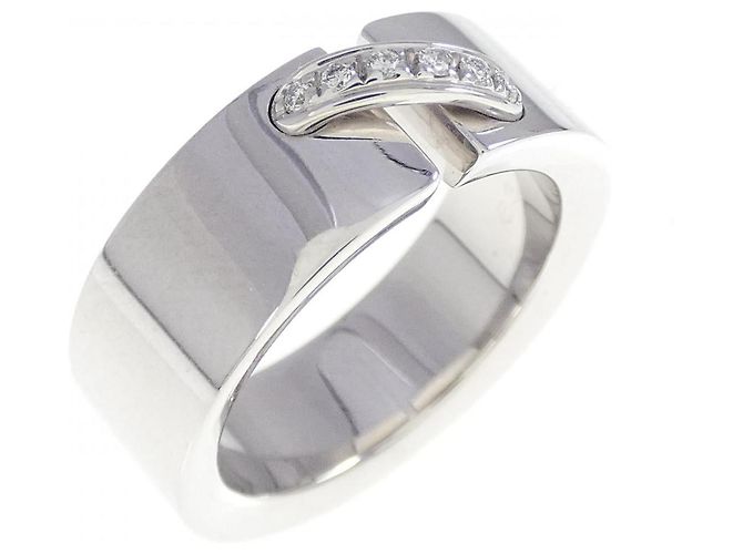 Bague Chaumet Leanne Small en or blanc 18K et diamants Taille 8