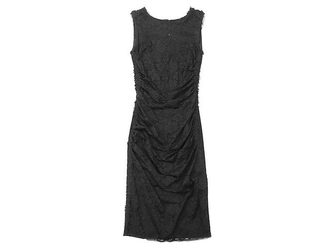 Dolce & Gabbana Vestido combinação de renda floral Dolce&Gabbana