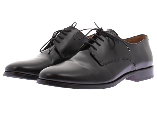 Autre Marque Steve Derby Schuhe aus schwarzem Leder
