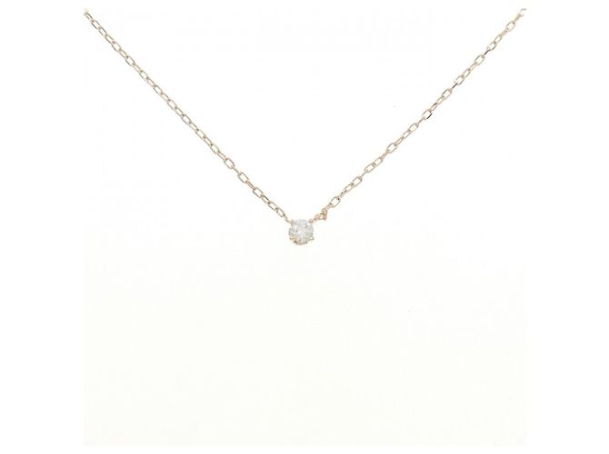 Autre Marque Collana K10 Pink Gold Diamond