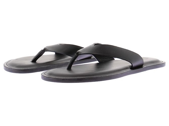 Cos Flip-Flops aus Leder schwarz