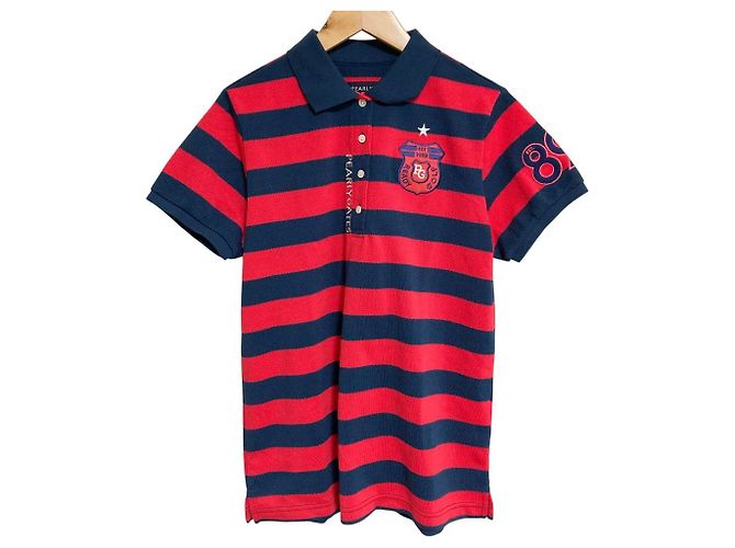 Autre Marque PEARLY GATES Polo de manga curta em algodão com riscas