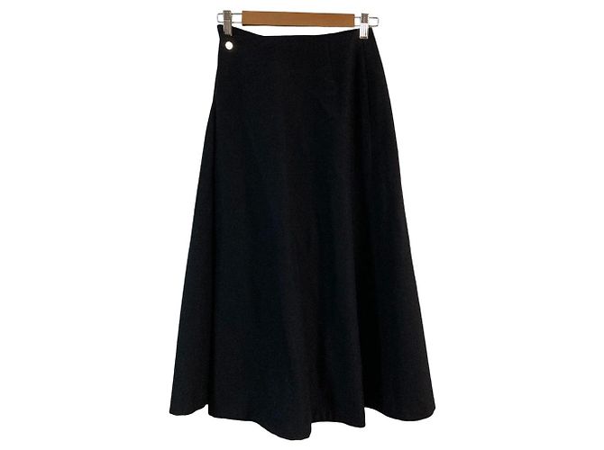 Autre Marque ebure Wool Wrap Long Skirt