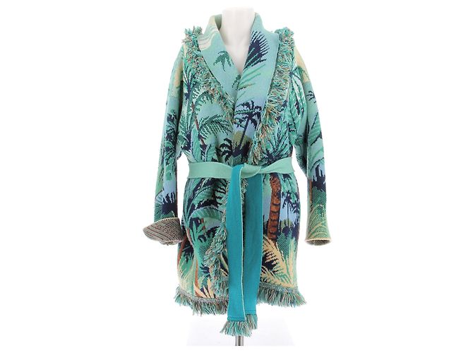 Alanui Gilet vert en cachemire