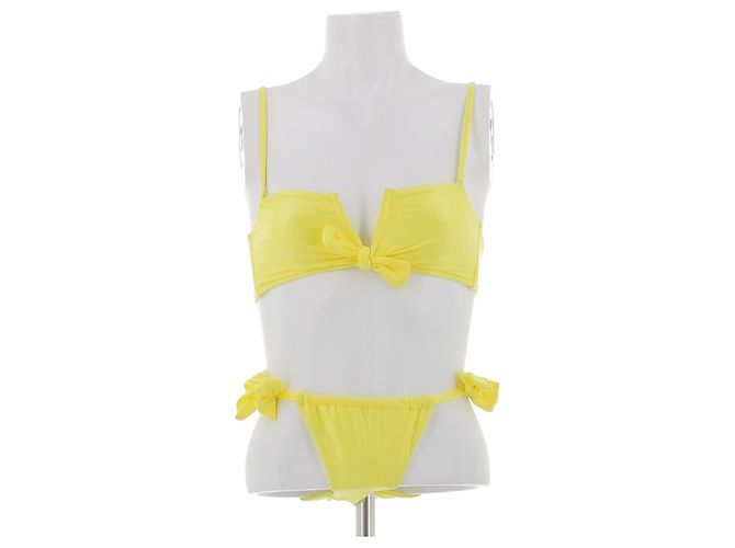 Autre Marque Bikini amarillo de dos piezas