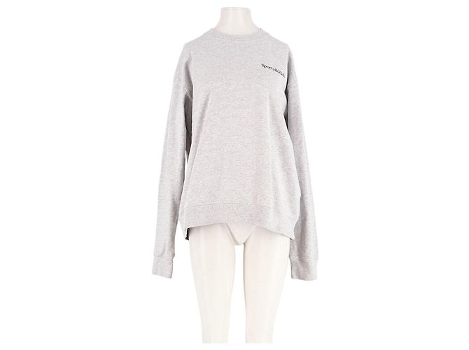 Autre Marque SPORTY & RICH Sweatshirt aus Baumwolle Grau