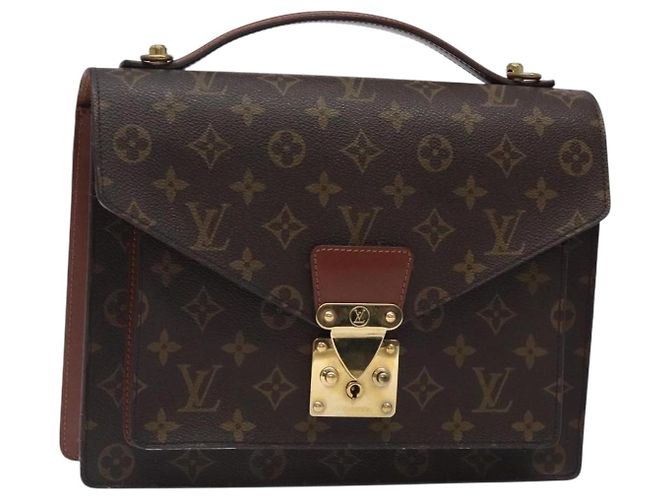 LOUIS VUITTON Monogram Monceau 28 Hand Bag M51185 LV