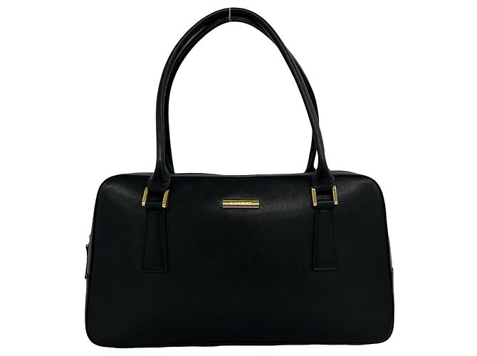 Burberry Handtasche aus schwarzem Leder