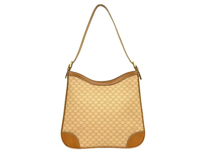 Céline Bolsa semi-one shoulder em couro CELINE com padrão Macadam Blazon