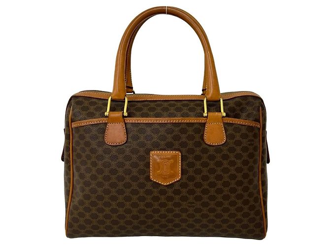 Céline Bolso Mini Boston Celine Macadam Blazon Triomphe Pattern