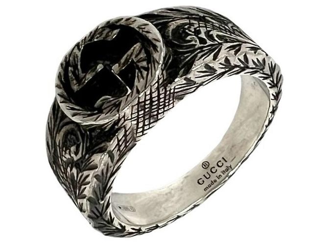 Gucci Interlocking G Arabesque Ring