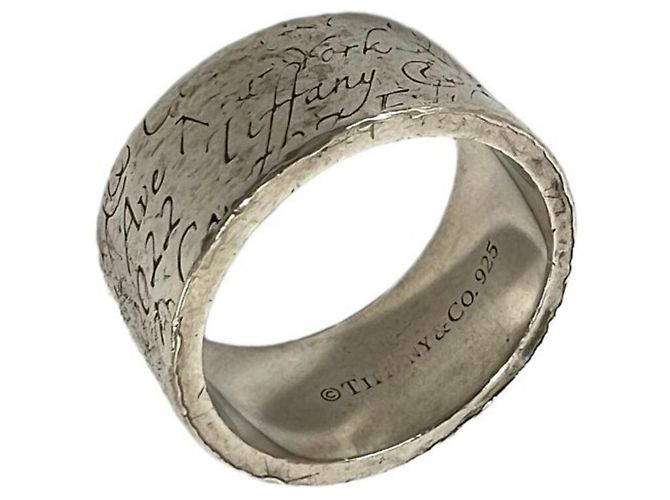 Autre Marque Anello a Fascia Tiffany Vintage Notes