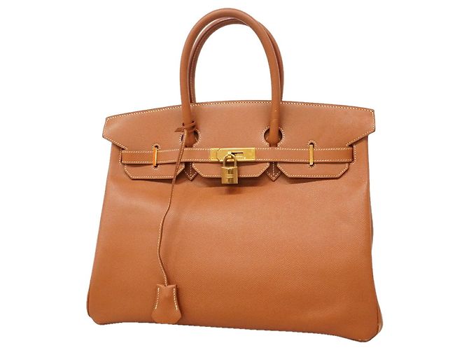 Hermès Hermes Birkin 35 Handtasche in Gold