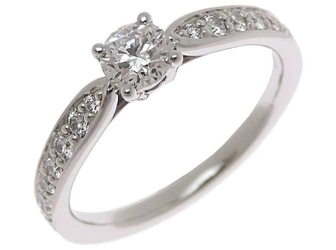 Autre Marque Anel Tiffany & Co. Harmony Half Eternity em Platina 950 e Diamantes