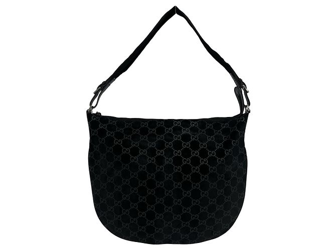 Sac à main en daim Gucci GG Pattern