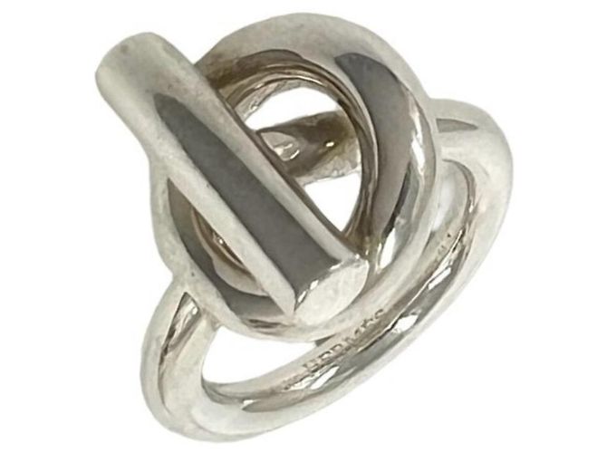 Ring Hermès Anel de banda HERMES Echappé em prata de lei 925