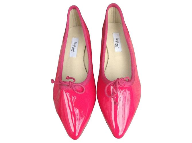 Autre Marque Bagllerina Bailarinas de Cuero Charol Rosa